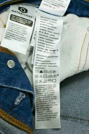 Jean droit Levi's 501 Bleu en Coton