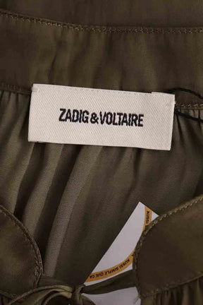 Robe Zadig & Voltaire Kaki en Synthétique