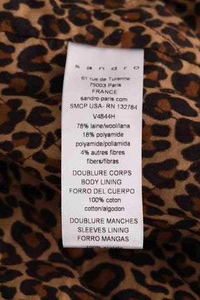 Veste Sandro Noir en Laine
