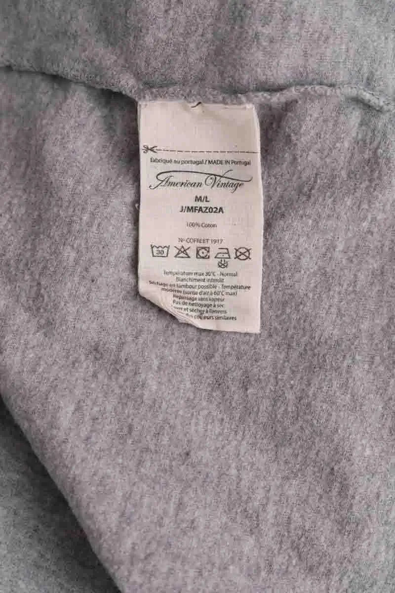 T-shirt American Vintage Gris en Coton