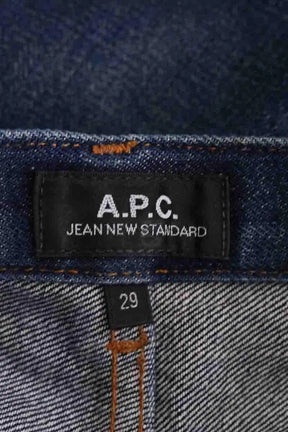 Jean droit APC Bleu en Coton