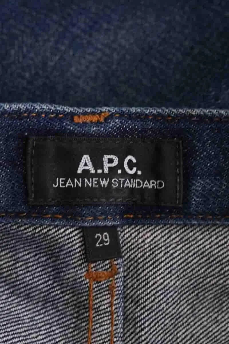 Jean droit APC Bleu en Coton