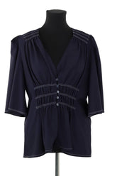 Blouse Carven  Bleu