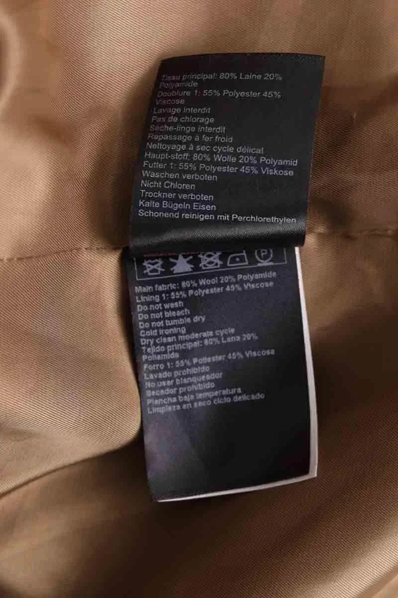 Peacoat Ba&Sh Camel en Laine