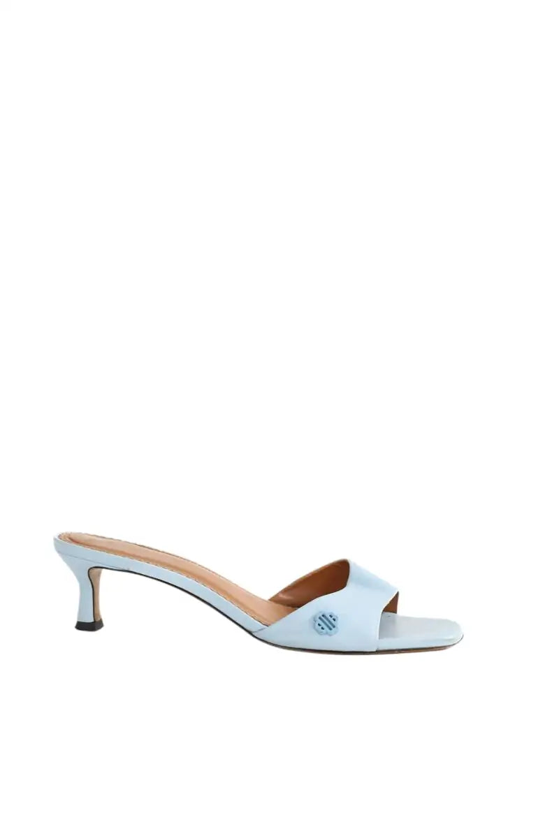 Sandales Maje Bleu en Cuir, taille 38 - Seconde Main