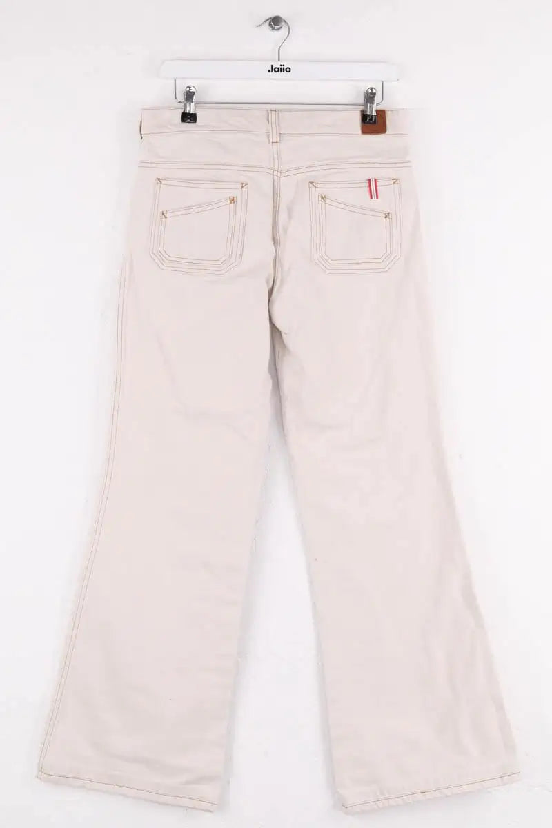 Jean large Ines de la Fressange Ecru en Coton
