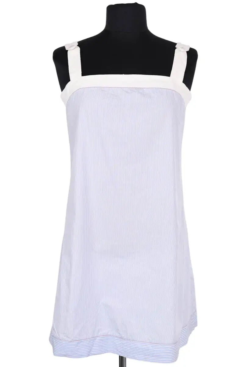 Top sans manche Ines de la Fressange Bleu en Coton, taille L - Seconde Main