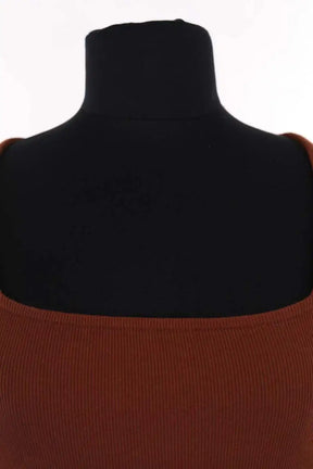 Top Sézane Marron en Coton