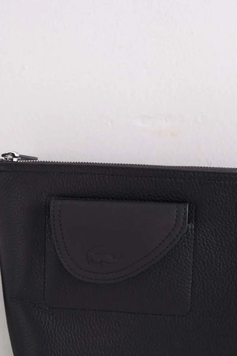 Pochette Lacoste Noir en Cuir