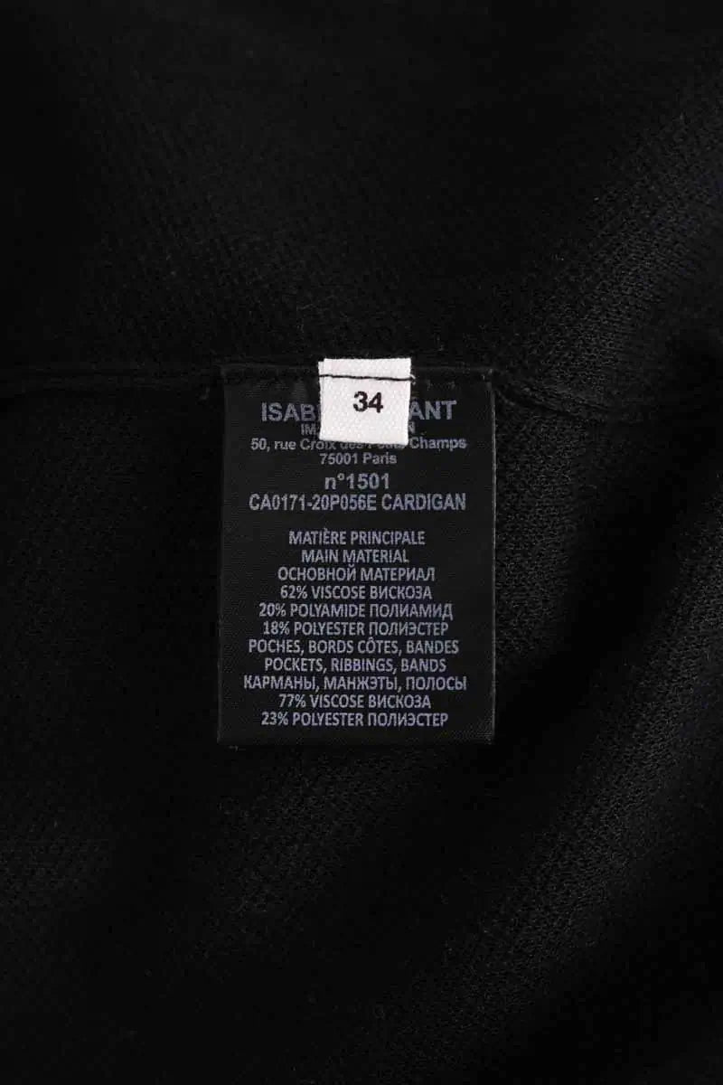 Gilet Isabel Marant Étoile Noir en Viscose