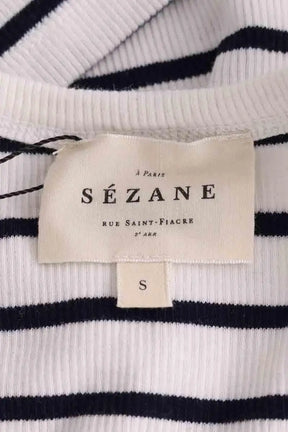 Top sans manche Sézane Blanc en Coton