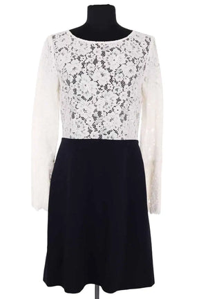 Robe Claudie Pierlot Marine en Synthétique, taille M - Seconde Main