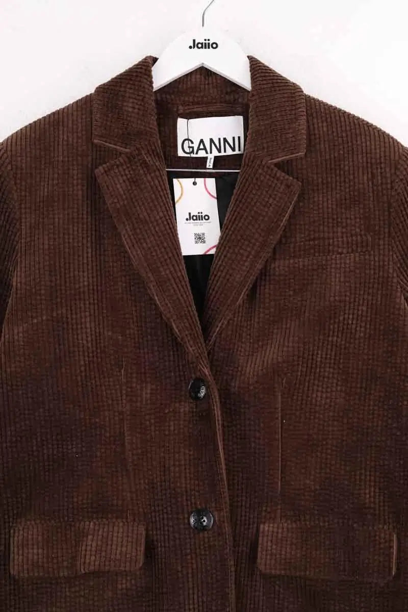 Veste Ganni Marron en Laine