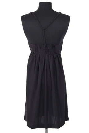 Robe Sandro Noir en Soie