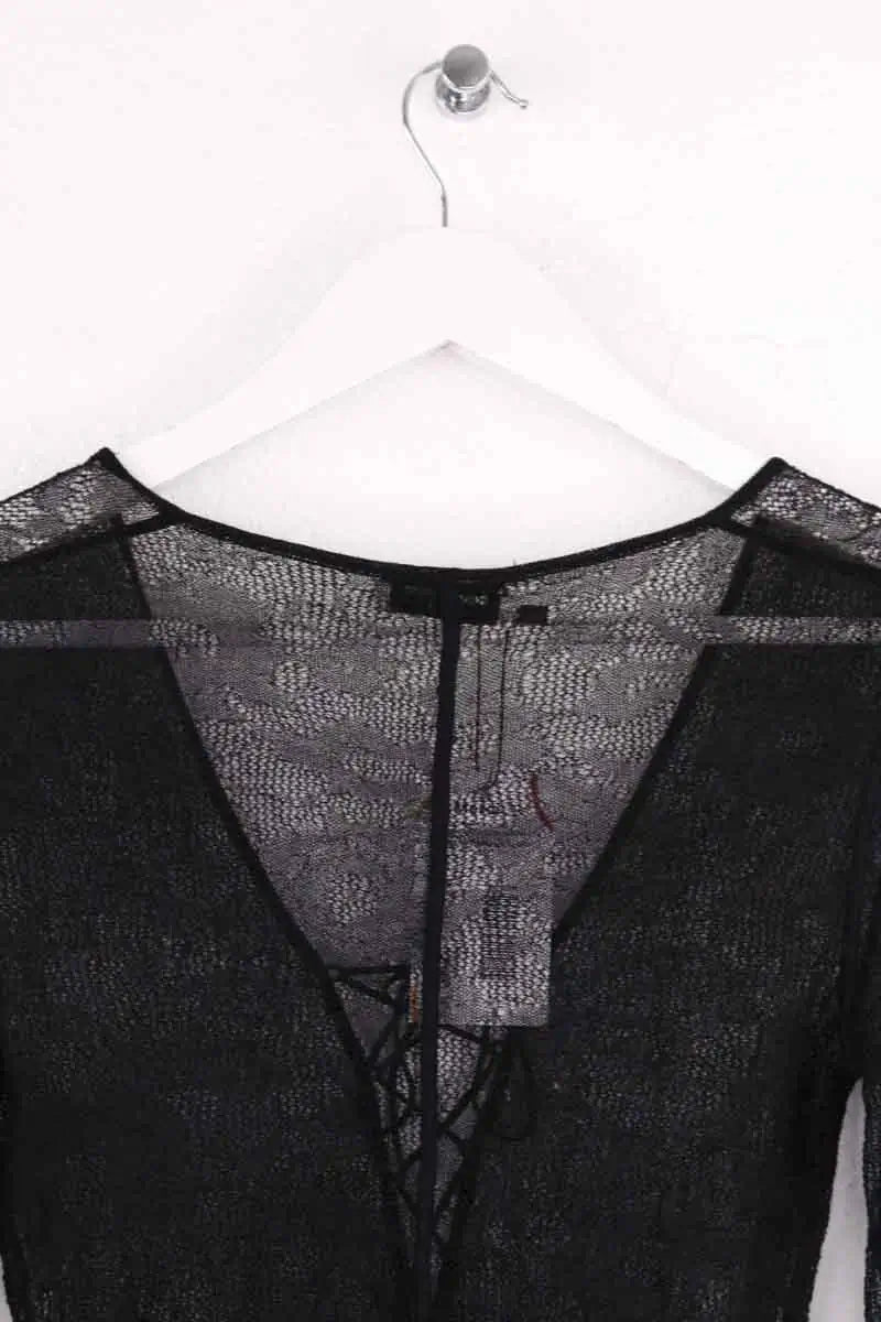 Combinaison Saint Laurent Noir en Coton
