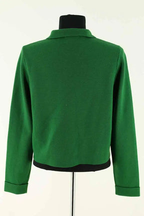 Cardigan Sézane Vert en Laine