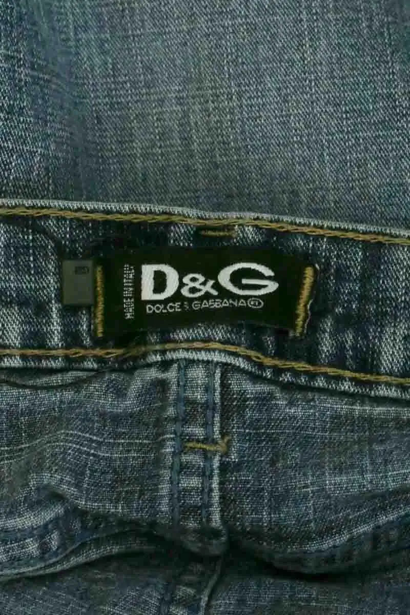 Jean bootcut Dolce & Gabbana Bleu en Coton
