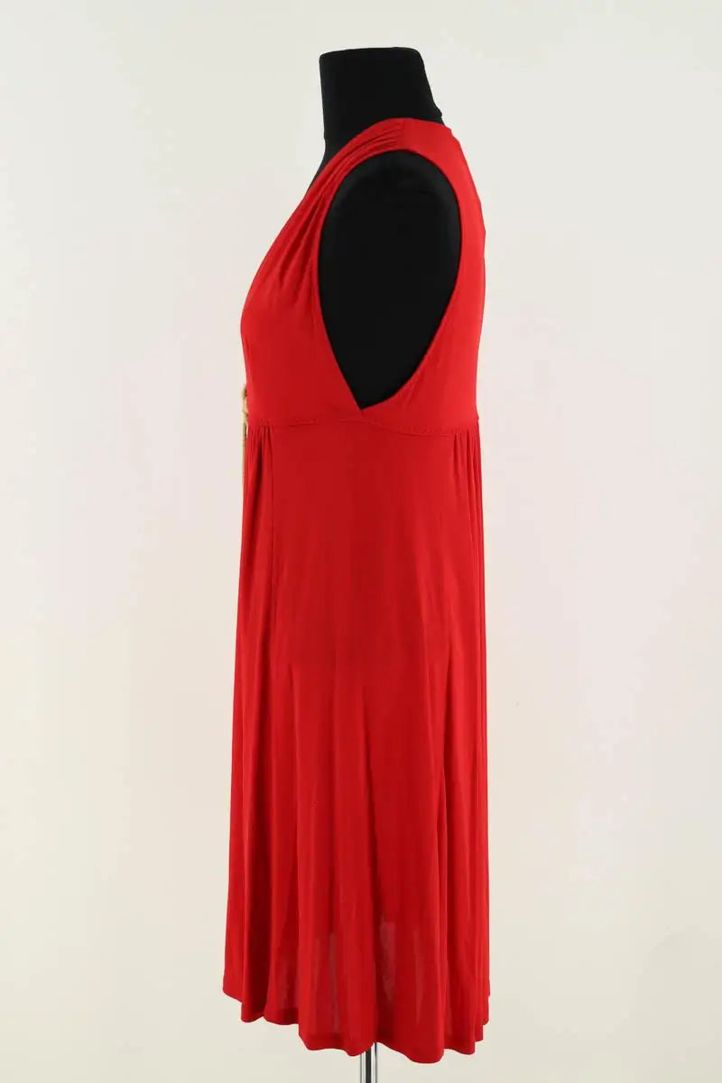 Robe Louis Vuitton Rouge en Viscose