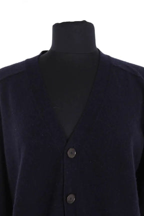 Cardigan Sandro Marine en Cachemire