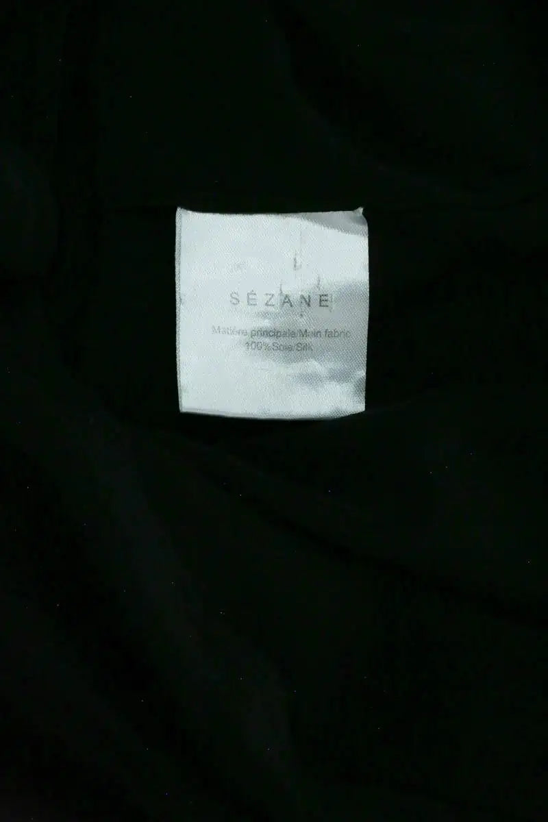 Chemise Sézane Noir en Soie