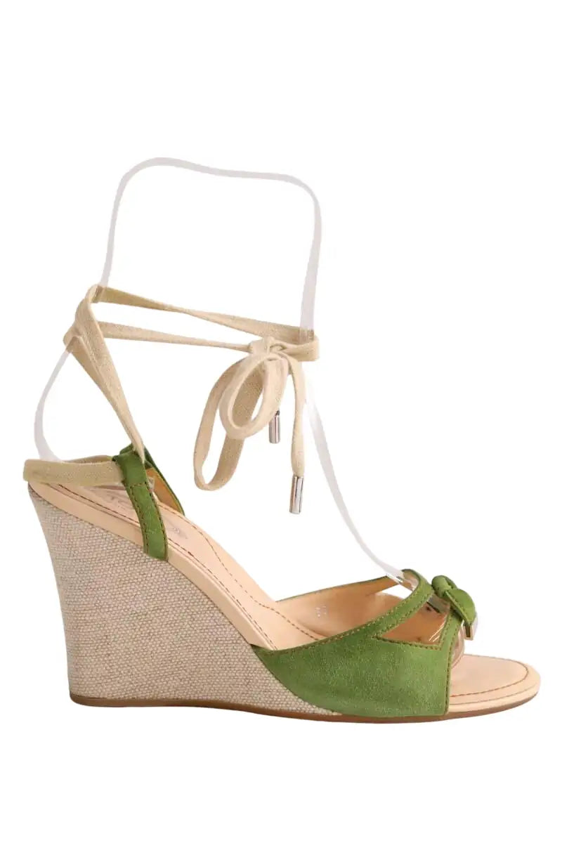 Sandales Tod's Beige en Tissu, taille 38 - Seconde Main