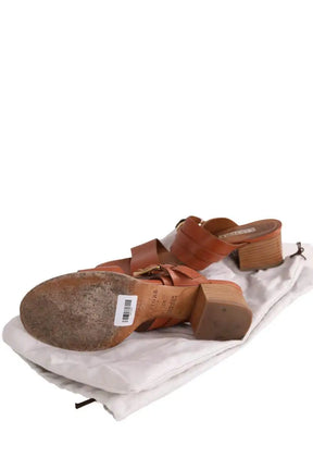 Sandales Sartore Camel en Cuir