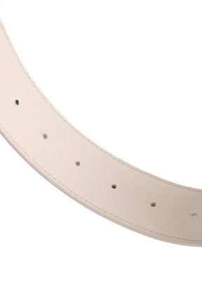 Ceinture en cuir Pinko Ecru en Cuir