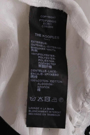Blouse The Kooples Blanc en Synthétique