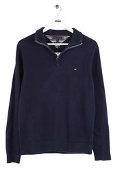 Pull Tommy Hilfiger Bleu en Coton, taille S - Seconde Main