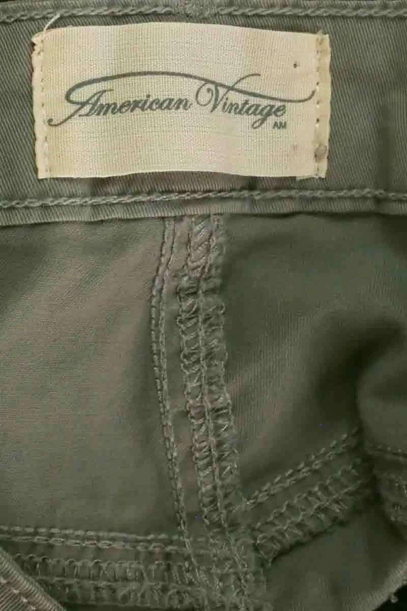 Chino American Vintage Gris en Coton