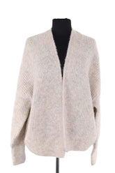 Cardigan American Vintage Gris en Synthétique, taille S - Seconde Main