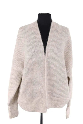 Cardigan American Vintage Gris en Synthétique, taille S - Seconde Main