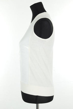 Tops sans manche Paule Ka  Blanc