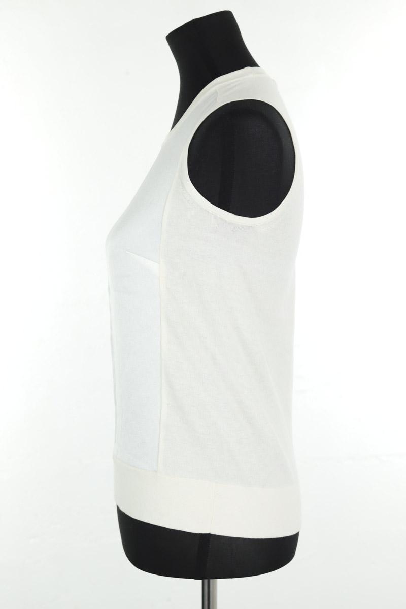 Tops sans manche Paule Ka  Blanc