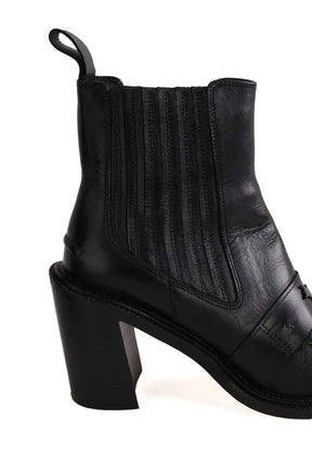 Boots Kitsuné Noir en Cuir
