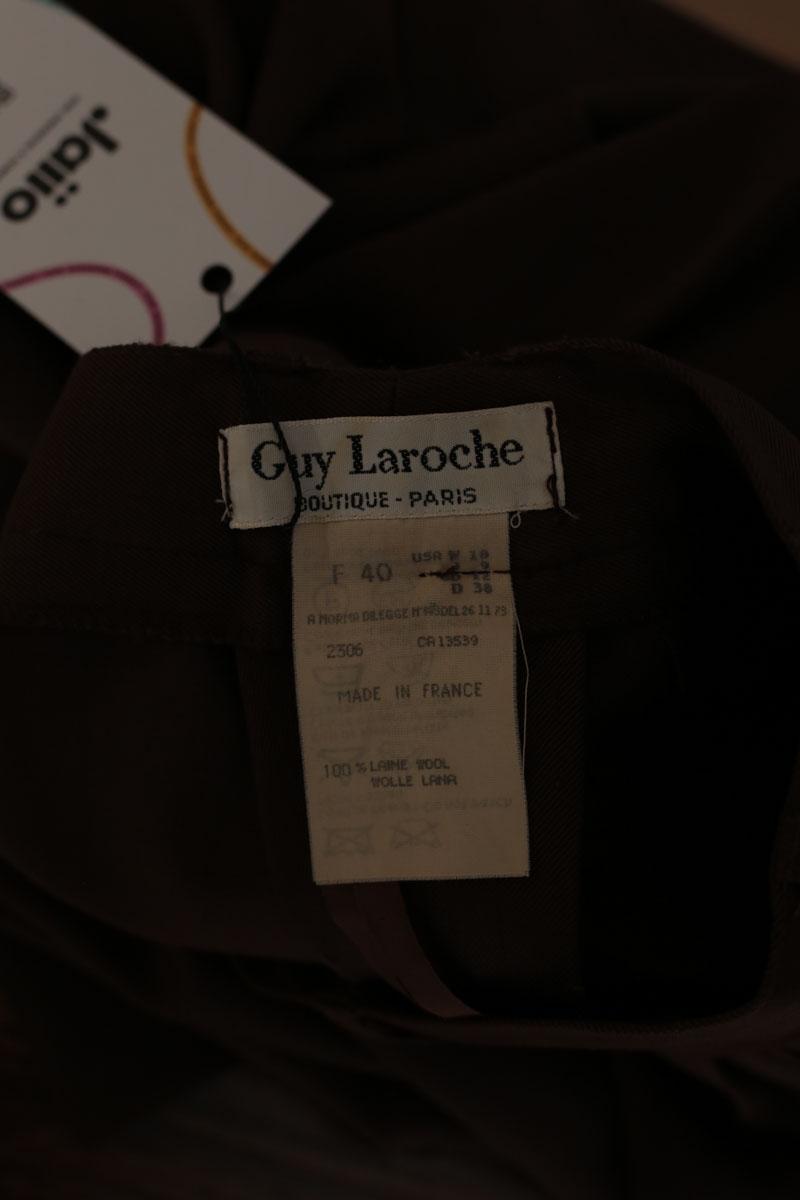Pantalons Carot Guy Laroche  Marron