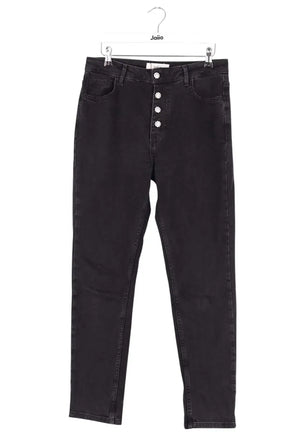 Jean droit Ba&Sh Noir en Coton, taille M - Seconde Main