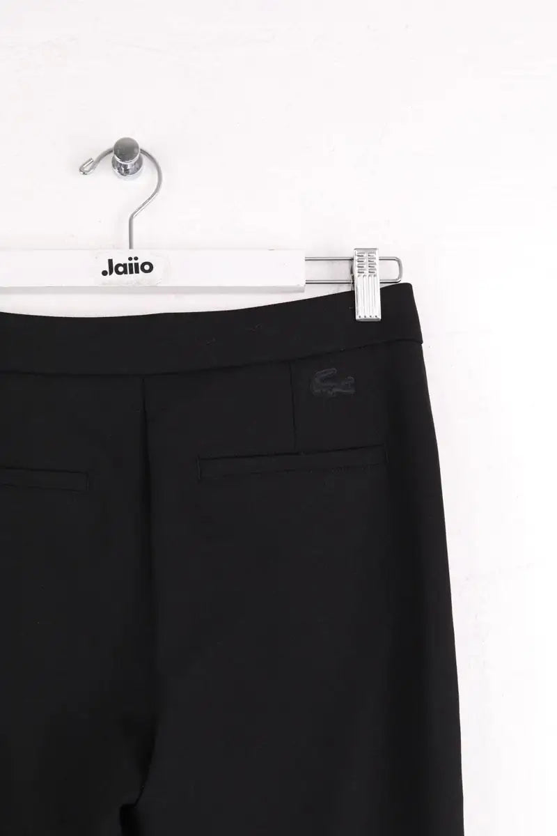 Pantalon droit Lacoste Noir en Synthétique