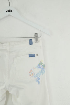 Slim 7 For All Mankind  Blanc