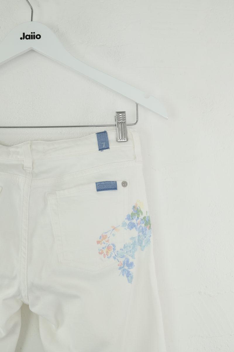 Slim 7 For All Mankind  Blanc