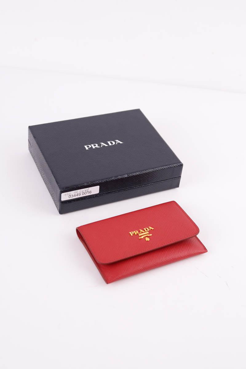 Porte-cartes Prada  Rouge