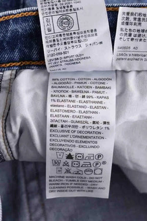 Mini short Levi's Bleu en Coton