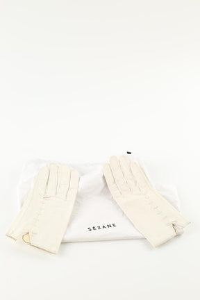 Gants Hermès  Blanc
