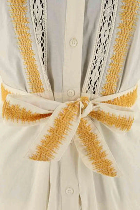 Robe Sézane Beige en Coton