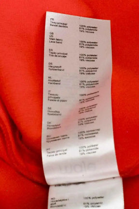 Top sans manche Maje Rouge en Synthétique