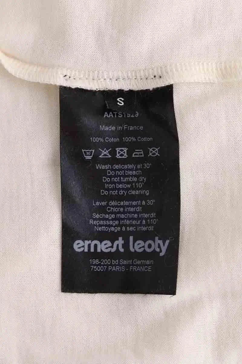 Top Ernest Leoty Beige en Coton