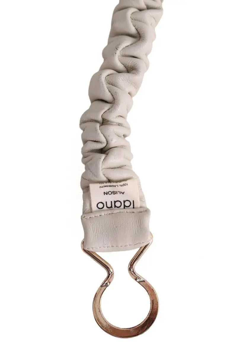 Ceinture Idano Ecru en Cuir
