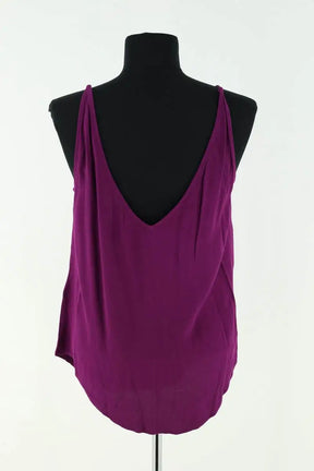 Top sans manche Ba&Sh Violet en Viscose