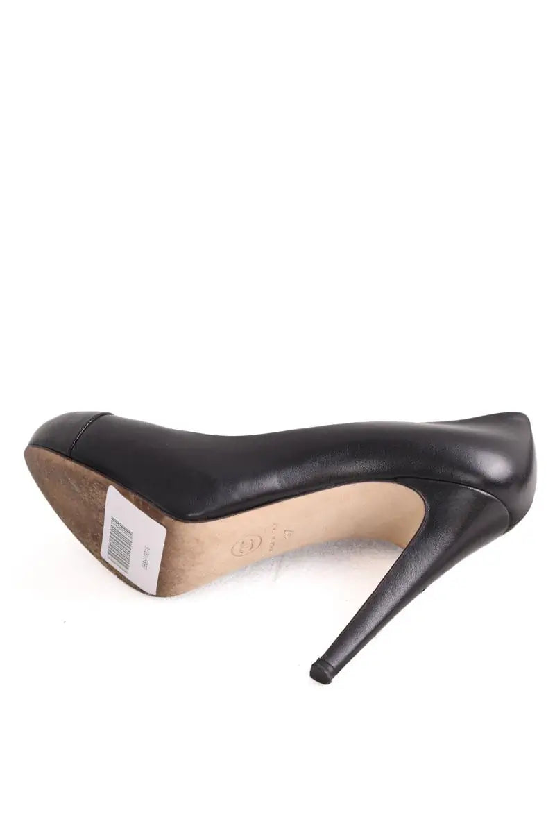 Talons Chanel Noir en Cuir
