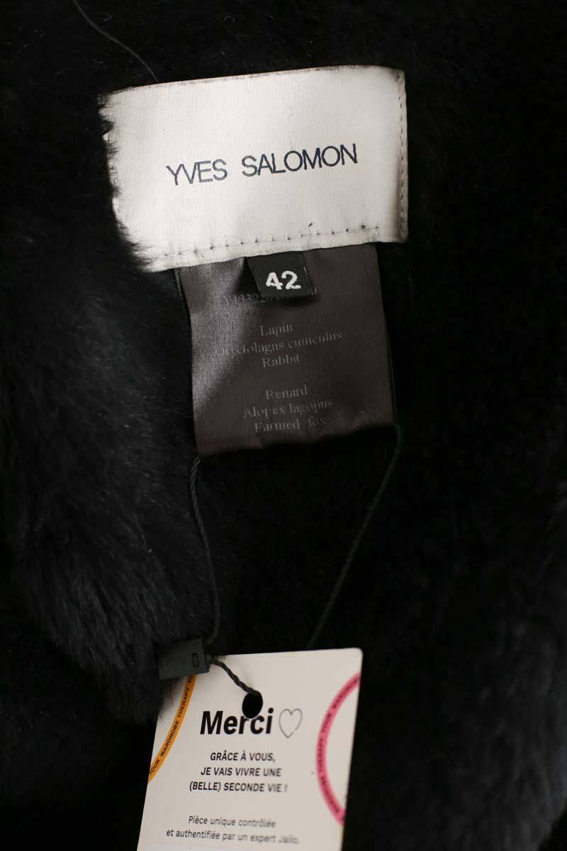 Manteau Yves Salomon  Noir